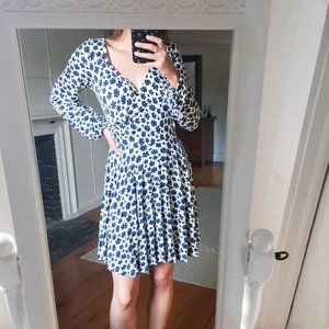 NEW Free People Pradera Blue and White Wrap Dress